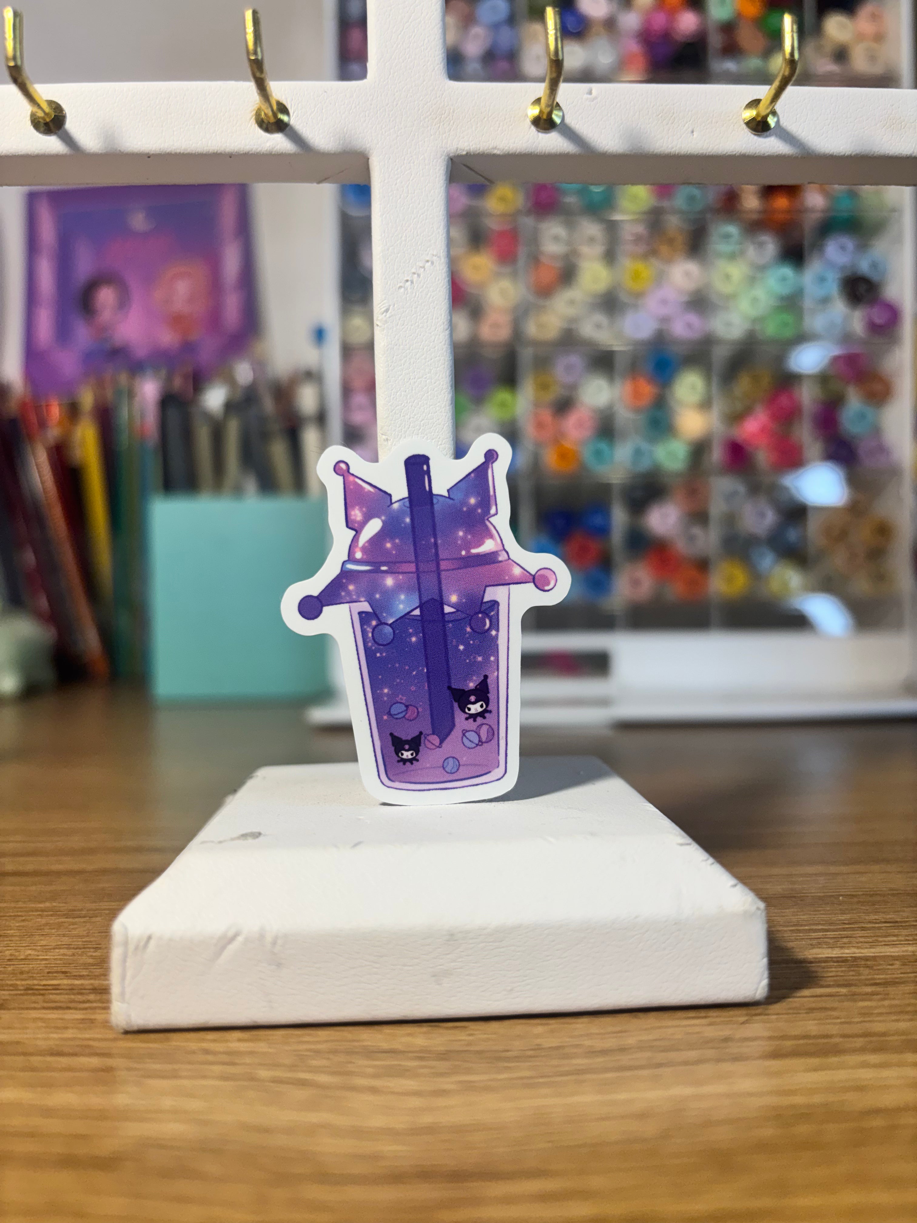 Stickers bubble tea kuromi