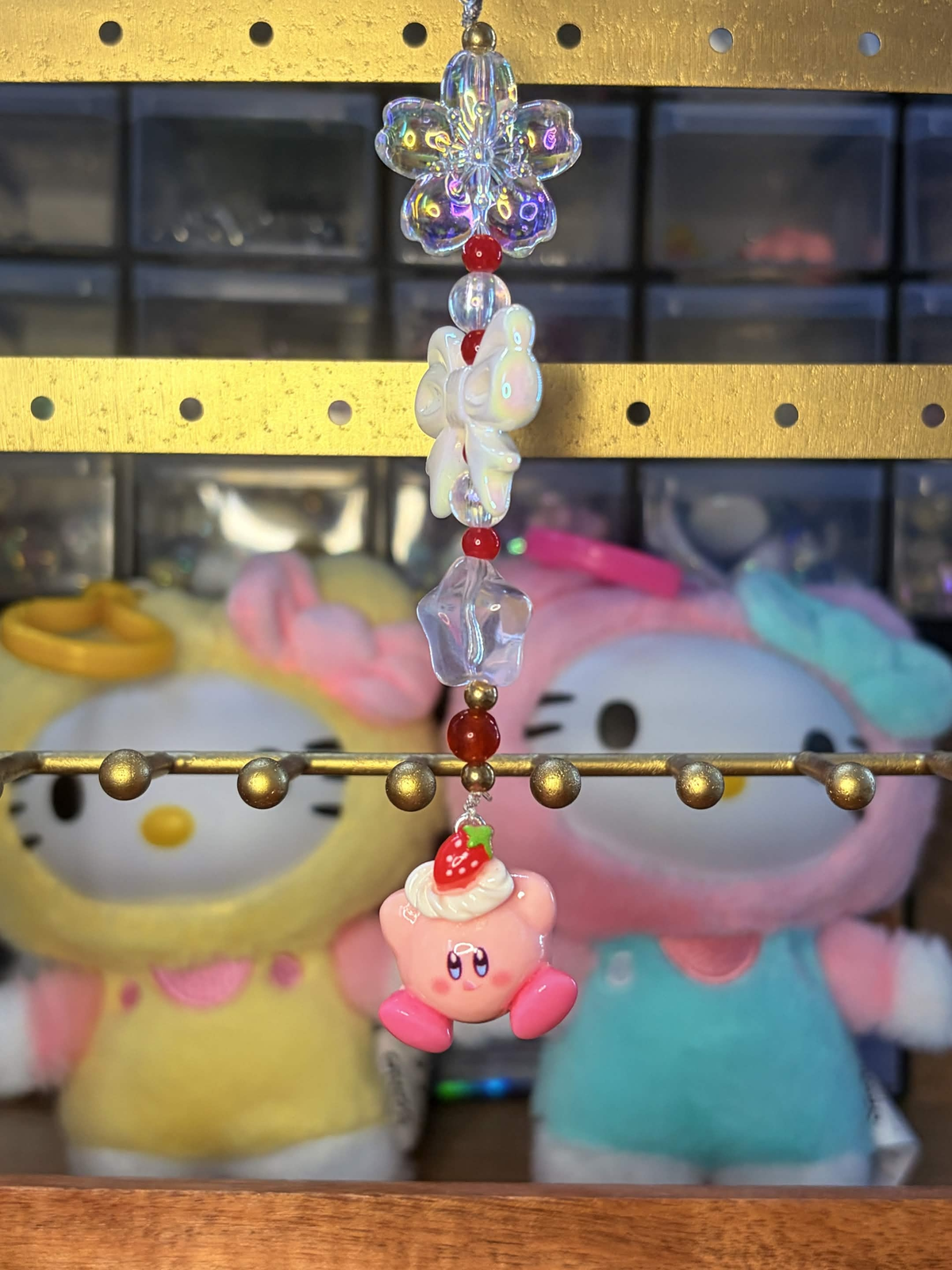 Porte clés Kirbi fraise