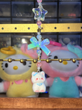 porte clés chat bleu